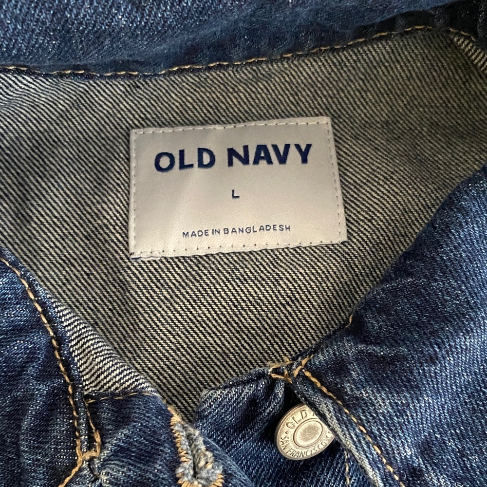 Women Old Navy Classic Blue Jean Jacket - Picture 4 of 14